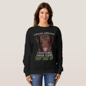 Labrador Retriever Chocolade Lab Professionele Men Trui (Voorkant volledig)