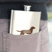 Labrador Retriever chocolade naam kleur silo Flacon (Voorbeeld)