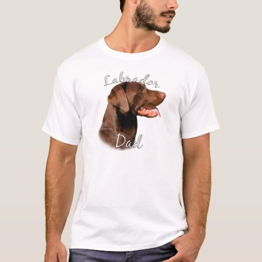 Labrador Retriever (chocolade) Pa 2 T-shirt (Voorkant)