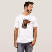 Labrador Retriever (chocolade) Pa 2 T-shirt (Voorkant volledig)