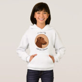 Labrador Retriever (Chocolade) schilderen - Dog Ar (Voorkant volledig)
