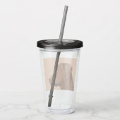 Labrador Retriever (Chocolade) schilderen - Dog Ar Acryl Drinkbeker (Achterkant)