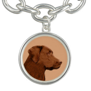 Labrador Retriever (Chocolade) schilderen - Dog Ar Armbanden