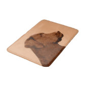 Labrador Retriever (Chocolade) schilderen - Dog Ar Badmat (Gekanteld)
