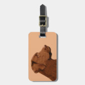 Labrador Retriever (Chocolade) schilderen - Dog Ar Bagagelabel (Voorkant verticaal)