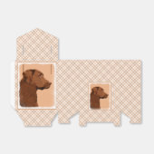 Labrador Retriever (Chocolade) schilderen - Dog Ar Bedankdoosjes (Uitgevouwen)