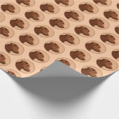 Labrador Retriever (Chocolade) schilderen - Dog Ar Cadeaupapier (Hoek)