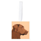 Labrador Retriever (Chocolade) schilderen - Dog Ar Decoratie (Voorkant)