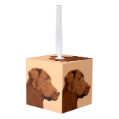 Labrador Retriever (Chocolade) schilderen - Dog Ar Decoratie (Achter hoekig)