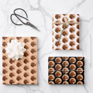 Labrador Retriever (Chocolade) schilderen - Dog Ar Inpakpapier Vel
