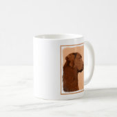 Labrador Retriever (Chocolade) schilderen - Dog Ar Koffiemok (Voorkant rechts)