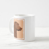 Labrador Retriever (Chocolade) schilderen - Dog Ar Koffiemok (Voorkant links)
