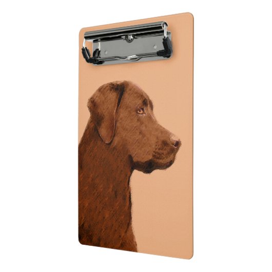 Labrador Retriever (Chocolade) schilderen - Dog Ar Mini Klembord (Angled2)