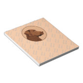 Labrador Retriever (Chocolade) schilderen - Dog Ar Notitieblok (Schuin)