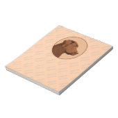 Labrador Retriever (Chocolade) schilderen - Dog Ar Notitieblok (Linkerzijde)