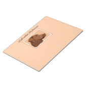 Labrador Retriever (Chocolade) schilderen - Dog Ar Notitieblok (Schuin)