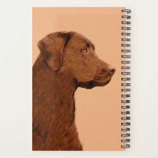 Labrador Retriever (Chocolade) schilderen - Dog Ar Planner (Achterkant)