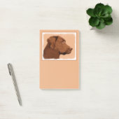 Labrador Retriever (Chocolade) schilderen - Dog Ar Post-it® Notes (Kantoor)