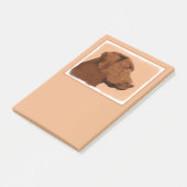 Labrador Retriever (Chocolade) schilderen - Dog Ar Post-it® Notes (Schuin)