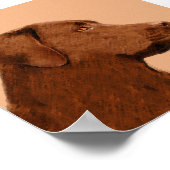 Labrador Retriever (Chocolade) schilderen - Dog Ar Poster (Hoek)