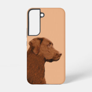 Labrador Retriever (Chocolade) schilderen - Dog Ar Samsung Galaxy Hoesje