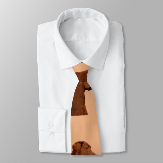 Labrador Retriever (Chocolade) schilderen - Dog Ar Stropdas (Gebonden)