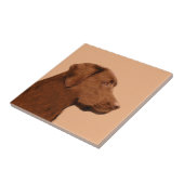 Labrador Retriever (Chocolade) schilderen - Dog Ar Tegeltje (Zijkant)