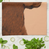 Labrador Retriever (Chocolade) schilderen - Dog Ar Theedoek (Gevouwen)