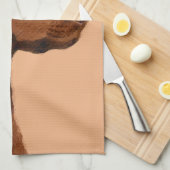 Labrador Retriever (Chocolade) schilderen - Dog Ar Theedoek (Quarter Fold)