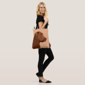 Labrador Retriever (Chocolade) schilderen - Dog Ar Tote Bag (Op model)