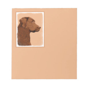 Labrador Retriever (Chocolade) Schilderij - Honden Notitieblok