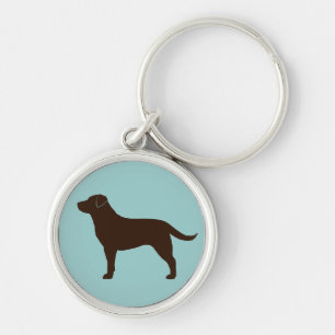 Labrador Retriever (chocolade) Sleutelhanger