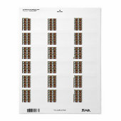 Labrador Retriever Chocolate Tiles BG Etiket (Full Sheet)