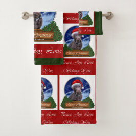 Labrador Retriever Christmas Bad Handdoek