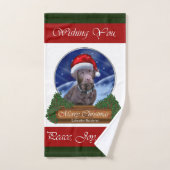 Labrador Retriever Christmas Bad Handdoek (Handdoek)
