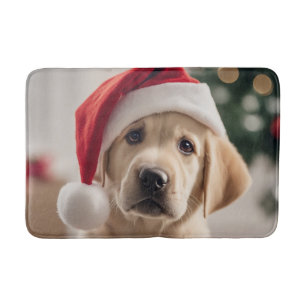 Labrador Retriever Christmas Badmat