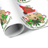 Labrador Retriever Christmas Cadeaupapier (Rol Hoek)