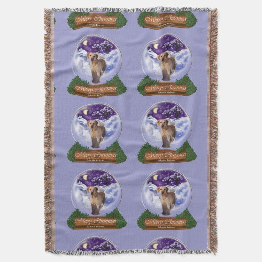 Labrador Retriever Christmas Deken (Voorkant Verticaal)