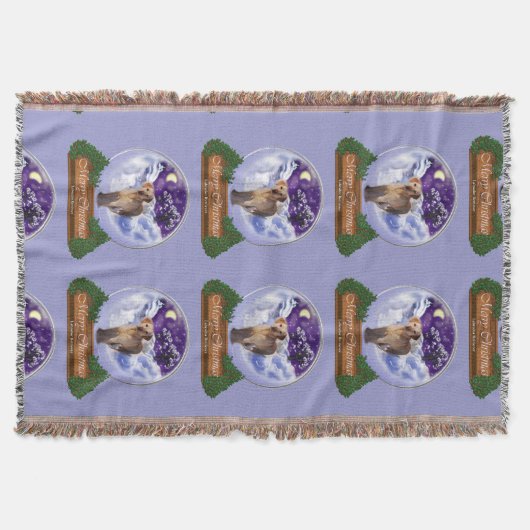 Labrador Retriever Christmas Deken (Voorkant)
