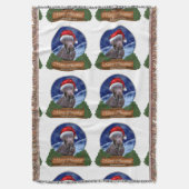 Labrador Retriever Christmas Deken (Voorkant Verticaal)