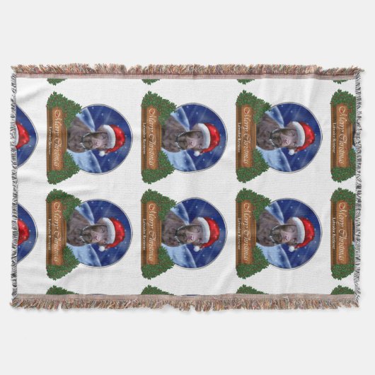 Labrador Retriever Christmas Deken (Voorkant)