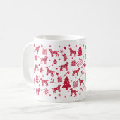Labrador Retriever Christmas Design Koffiemok (Voorkant links)