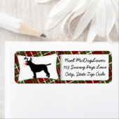 Labrador Retriever Christmas Etiket (Insitu)