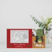 Labrador Retriever Christmas Feestdagenkaart (Staand voorkant)