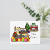 Labrador Retriever Christmas Feestdagenkaart (Staand voorkant)
