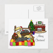 Labrador Retriever Christmas Feestdagenkaart (Voorkant / Achterkant)