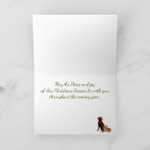Labrador Retriever Christmas Kaart (Binnen)