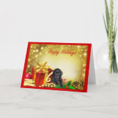 Labrador Retriever Christmas Kaart Gift7 (Voorkant)