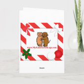 Labrador Retriever Christmas Kaart Tree (Achterkant)