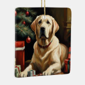 Labrador Retriever Christmas Keramisch Ornament (Rechts)